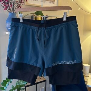 Salomon Cross 2 in 1 Running Shorts